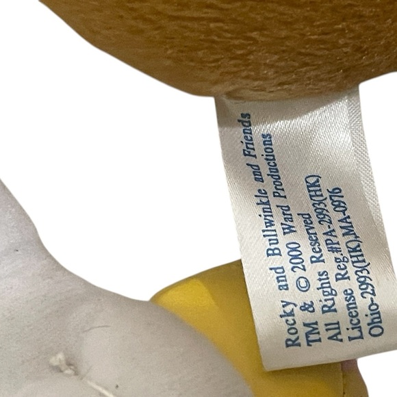 Rocky and Bullwinkle Nell Fenwick and Bullwinkle Small Plush Figure Lot Of 2 - Picture 10 of 14